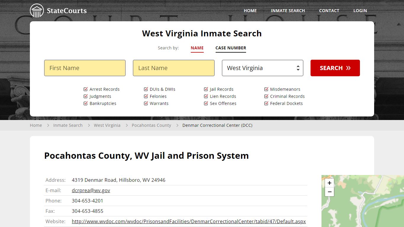 Denmar Correctional Center (DCC) Inmate Records Search, West Virginia ...